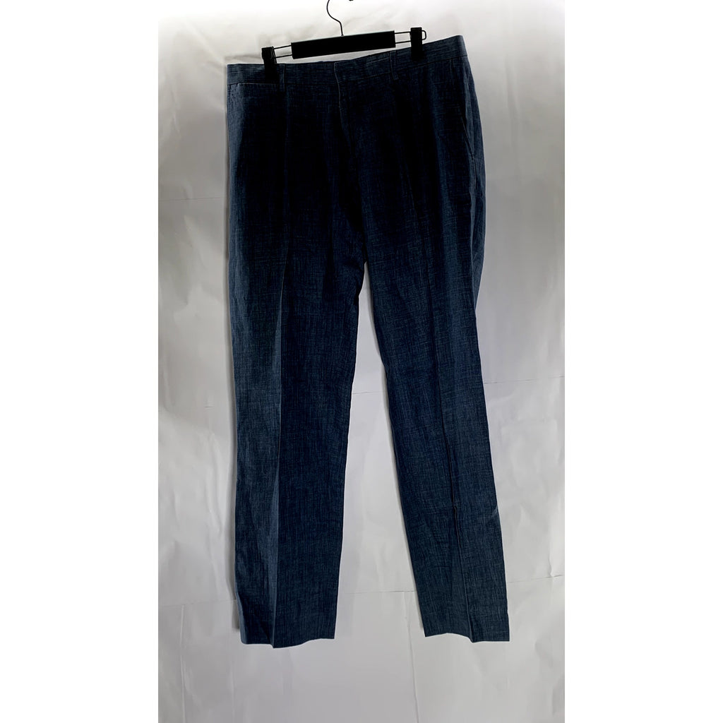 BANANA REPUBLIC Men's Blue Chambray Classic-Fit Linen Pant SZ 32X32