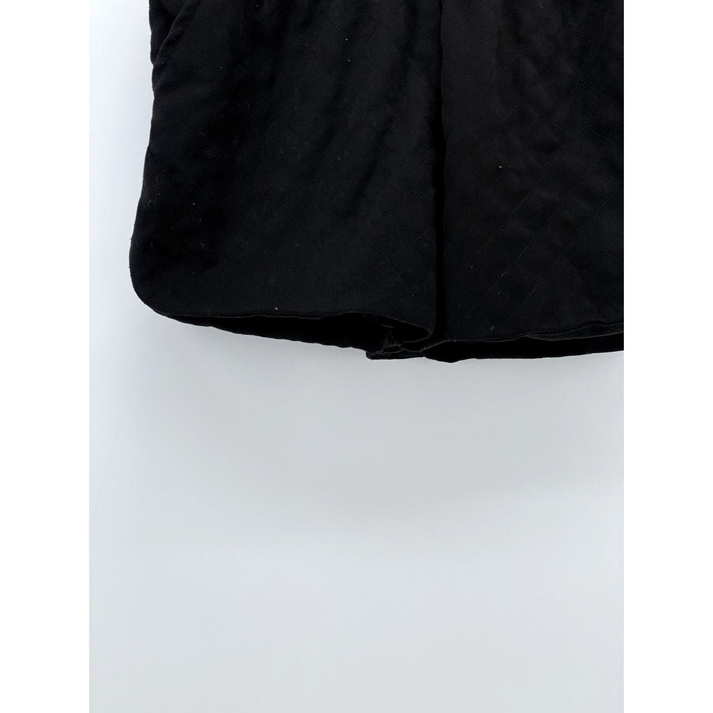 FOREVER 21 Women's Black Quilted Casual Pull-On Elastic Waist Shorts SZ S