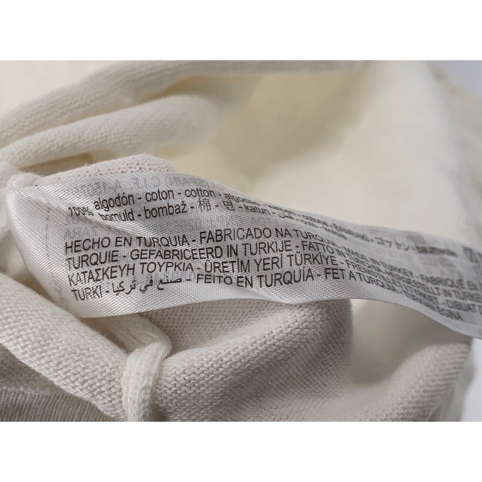 ZARA Men's White-Navy Bai Di Paraggi Embroidered Button-Up Polo Shirt SZ M