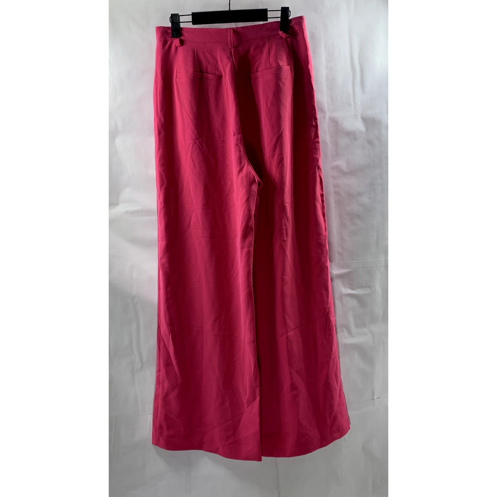 FOREVER 21 Women’s Fuchsia Long Wide-Leg Pant SZ L