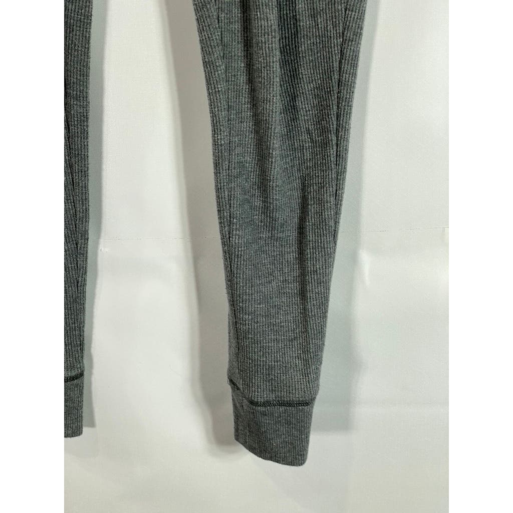 KOOLABURRA BY UGG Women's Gray Ribbed Drawstring Pull-On Jogger Pants SZ S