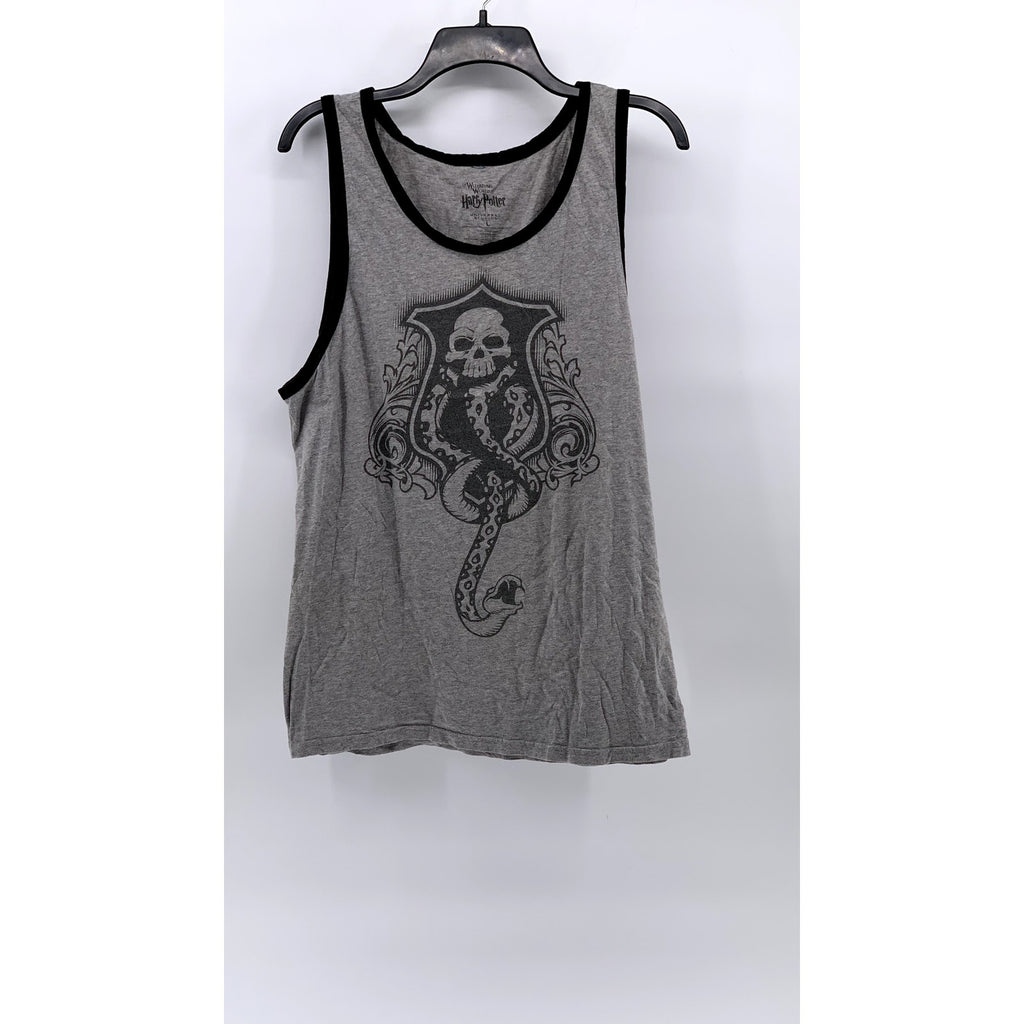 UNIVERSAL STUDIOS Unisex Gray Harry Potter Graphic Tank SZ L