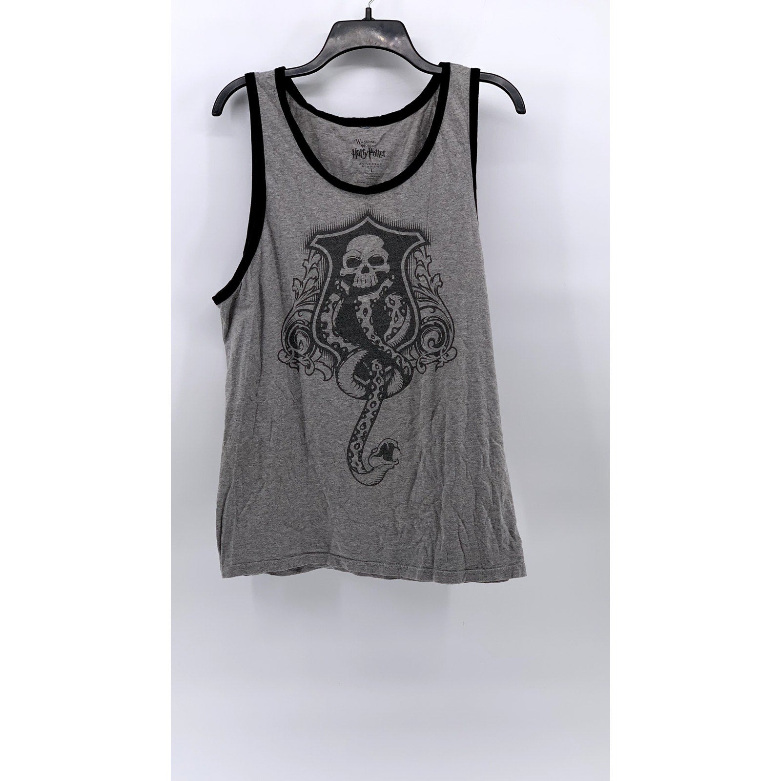 UNIVERSAL STUDIOS Unisex Gray Harry Potter Graphic Tank SZ L