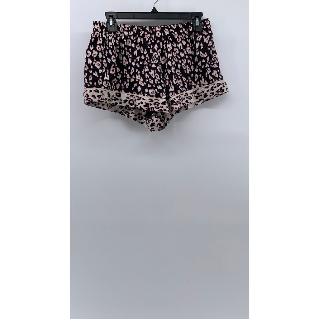 VICTORIA'S SECRET Women's Leopard Print Pull-On Relaxed-Fit Pajama Shorts SZ M