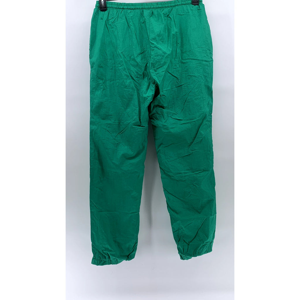 CHILI PEPPER Men's Vintage Green Nylon Drawstring Pull-On Lined Pants SZ L