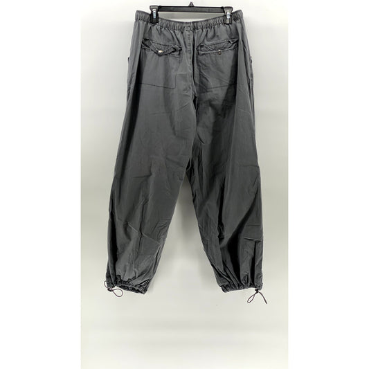 ASOS DESIGN Women's Charcoal Solid Drawstring Pull-On Streetwear Jogger Pant SZ8