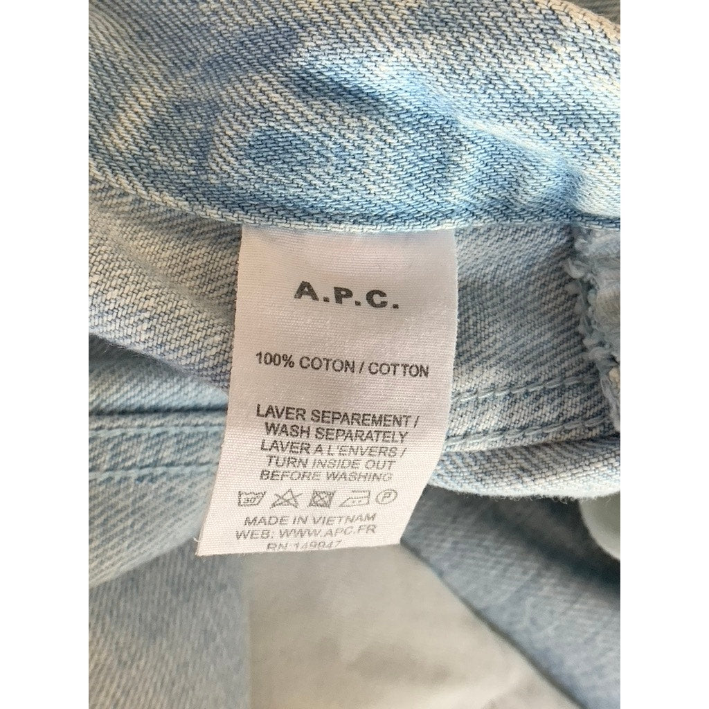 A.P.C. PETIT NEW STANDARD Men's Light Blue Slim Tapered Five-Pocket Jean SZ 30