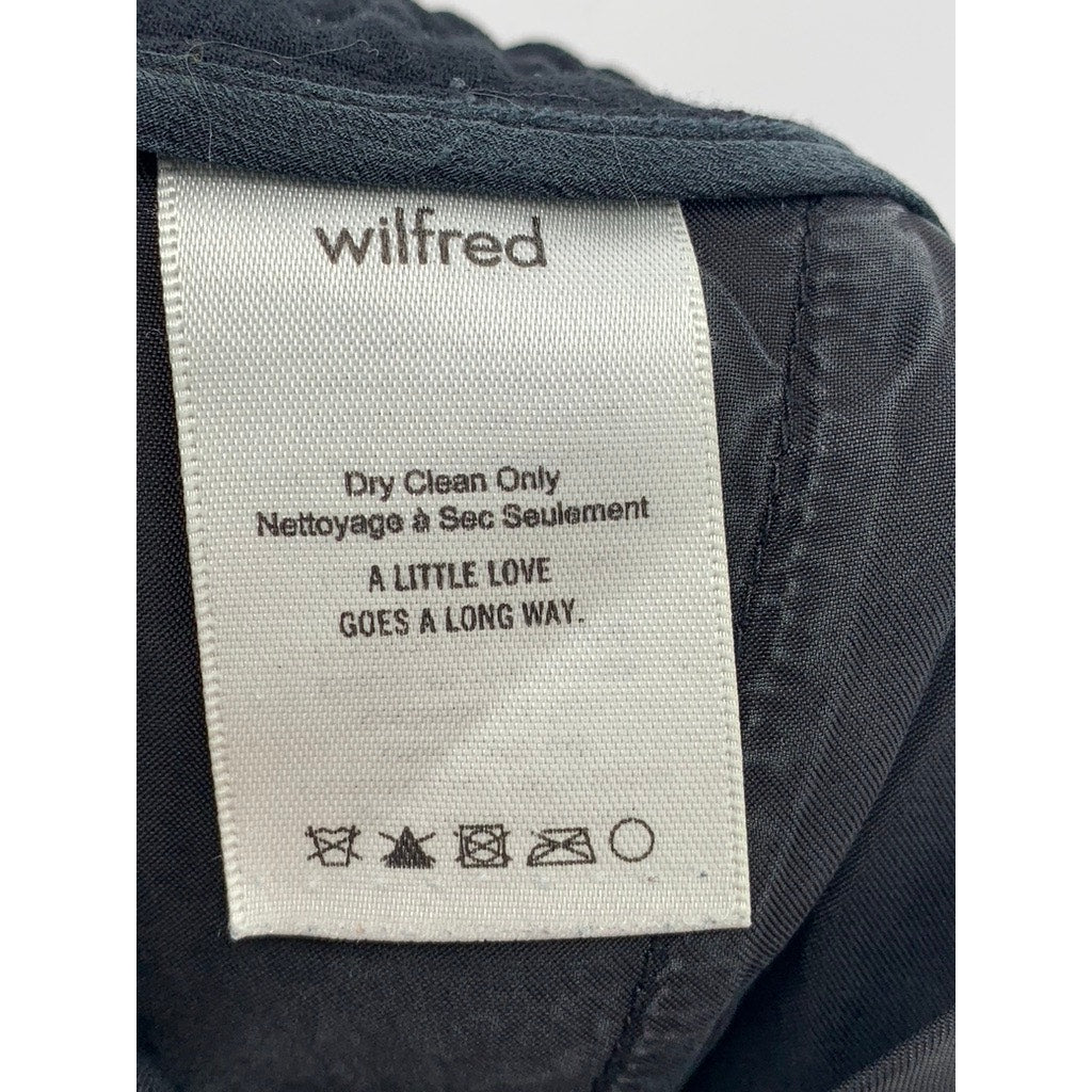 WILFRED Women’s Black Cropped Pull-On Buffon Pant SZ XS