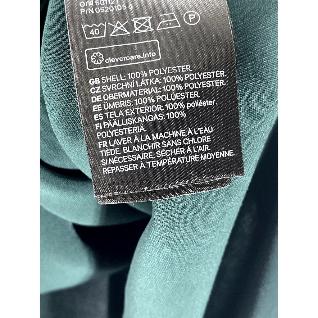 H&M Women's Dark Green V-Neck Sleeveless Lightweight Relaxed Fit Top SZ 6