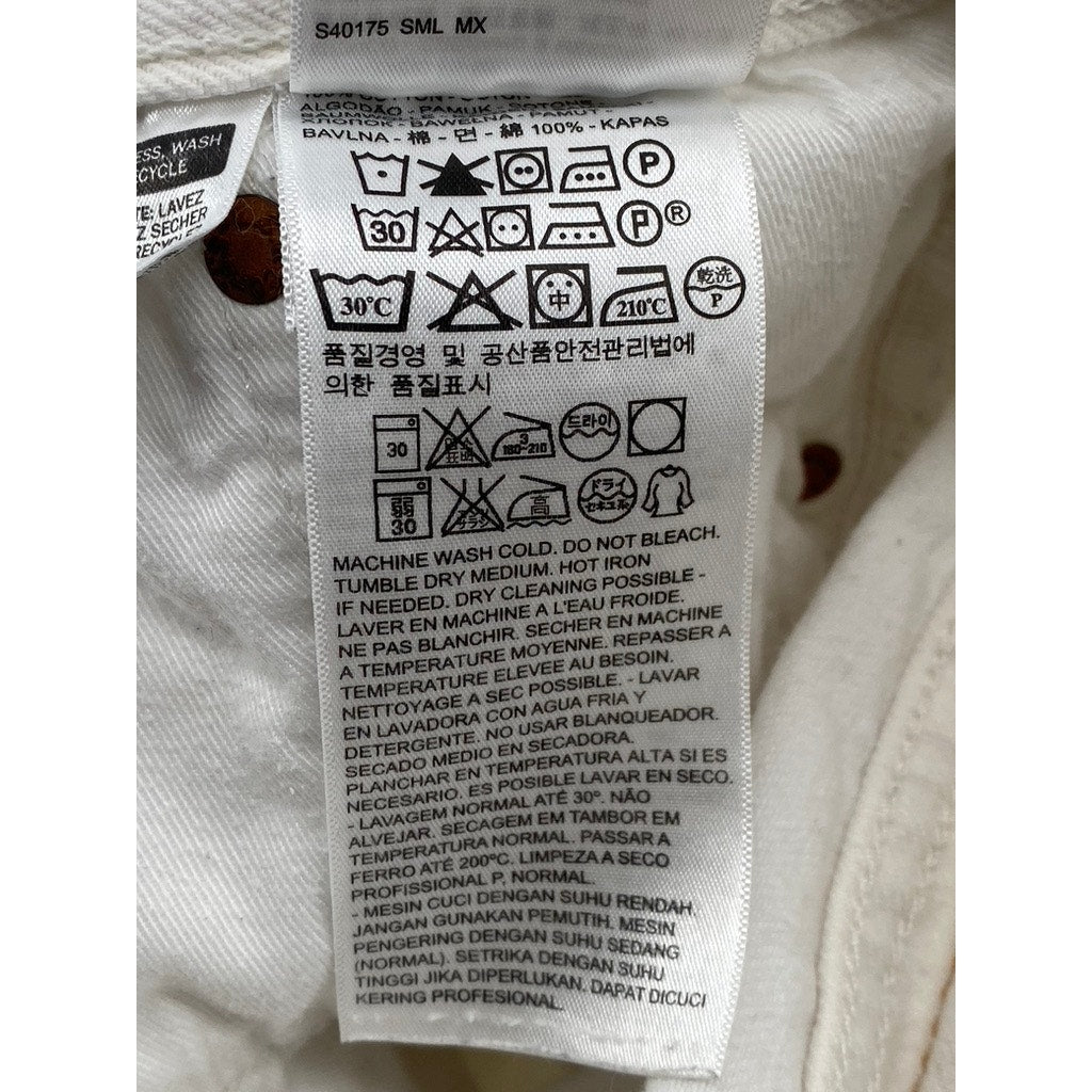 LEVI'S Men's White 501 CT Button-Fly Denim Five-Pocket Jeans SZ 32X34