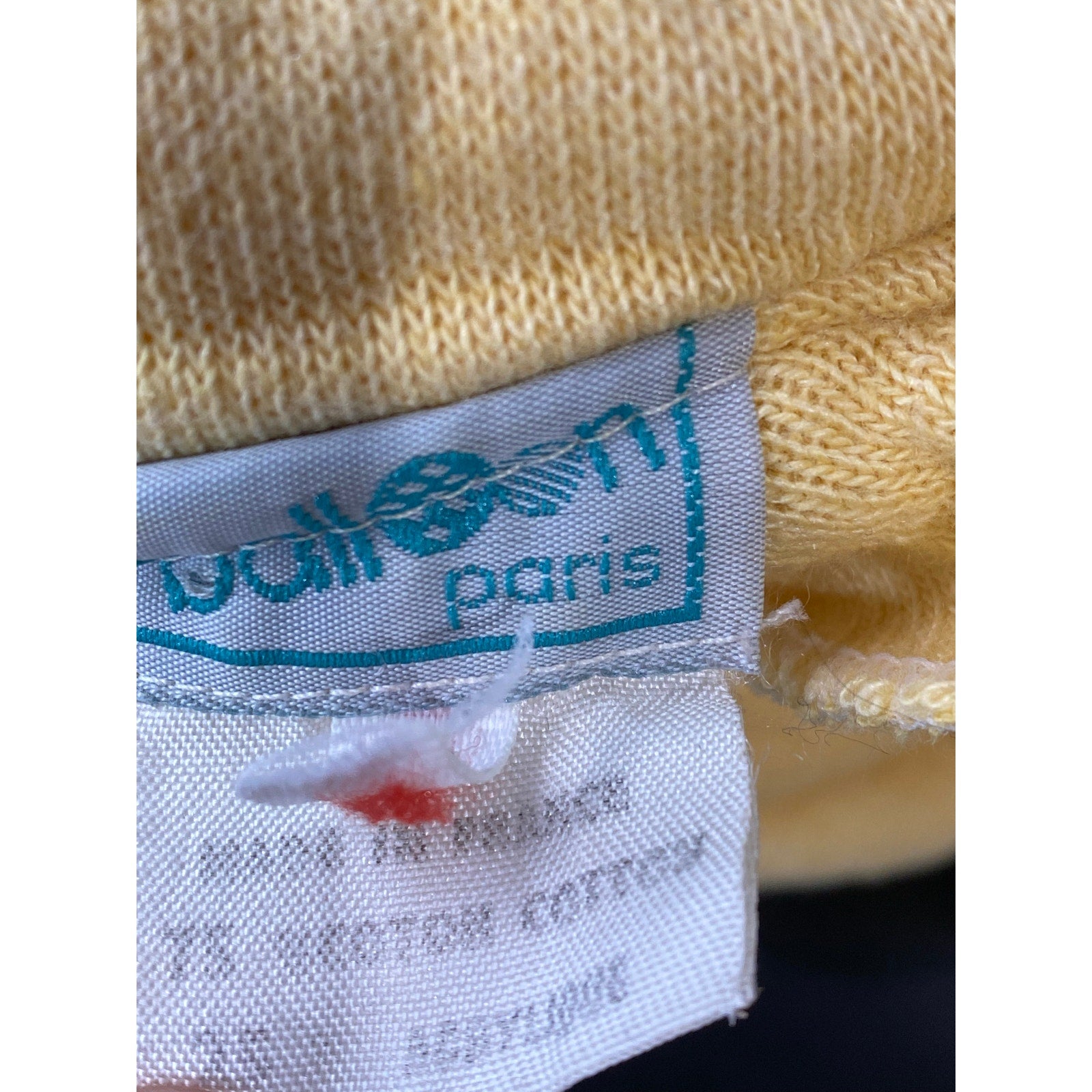 BALLOON PARIS VINTAGE Women's Mustard Collared Long Sleeve Dress SZ 1