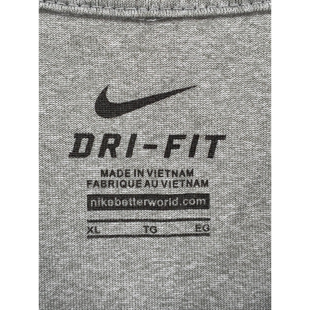 NIKE Men's Gray Huskies Football Logo Short Sleeve Shirt SZ XL