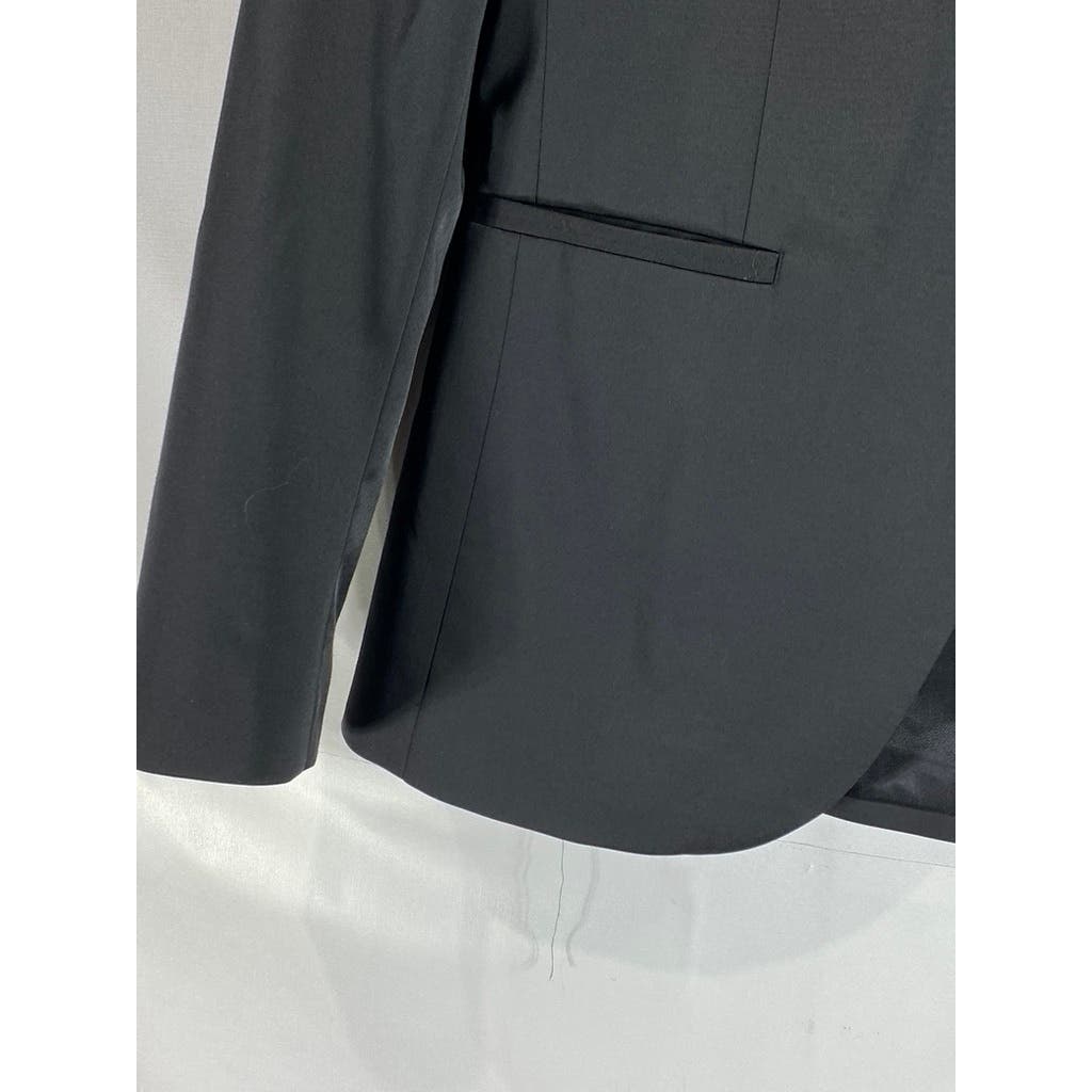 ZARA Men's Black Solid two-Button Blazer SZ 38