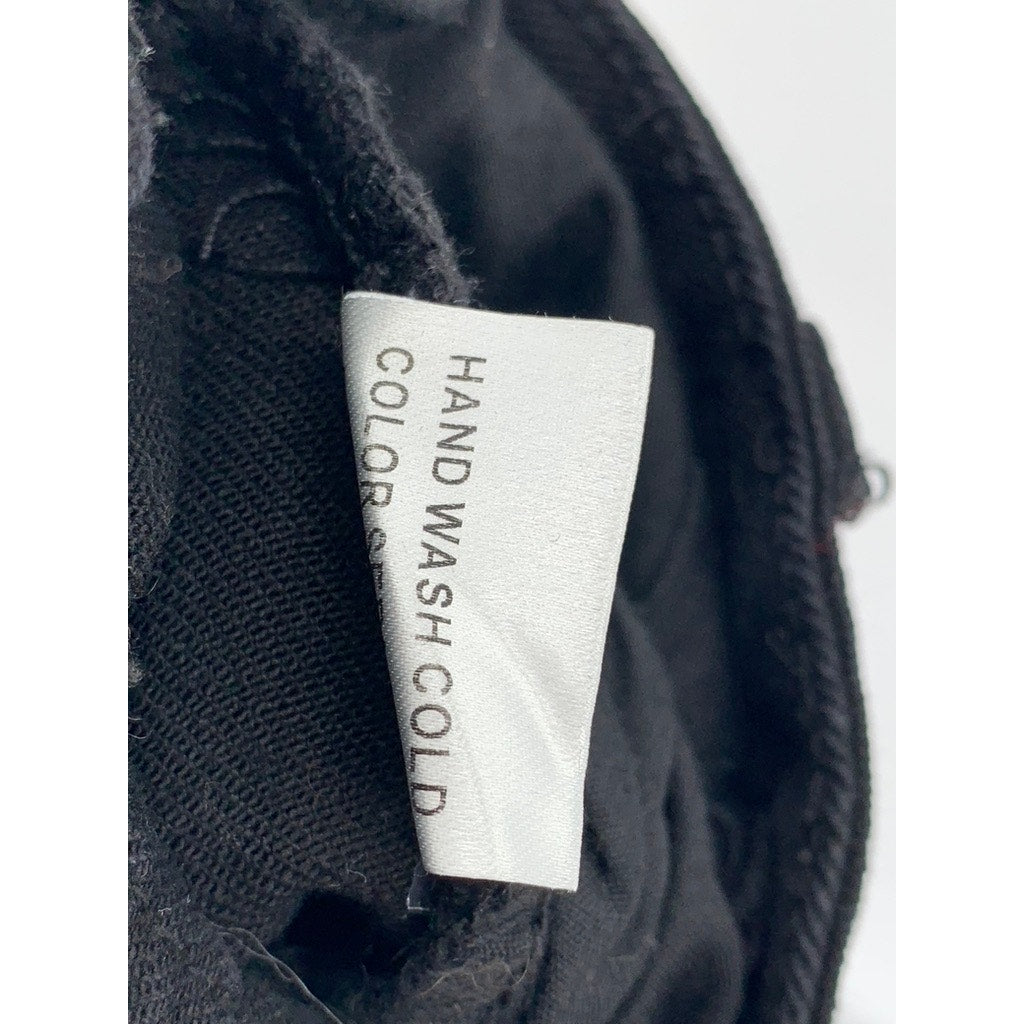 SAINTS AND HEARTS Women's Black Frayed Flare Jeans SZ M