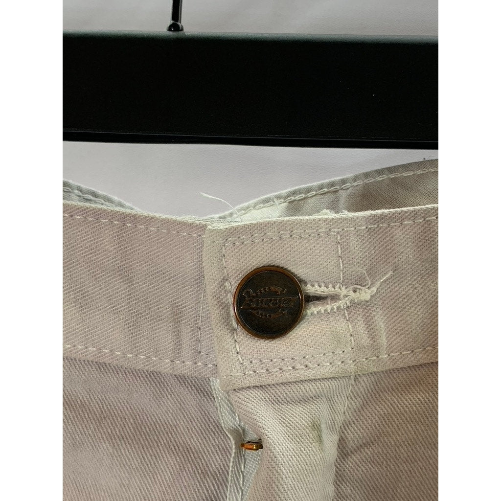 MEN'S Brown Tie-Dye Straight-Leg Denim Five Pocket Jeans SZ 34