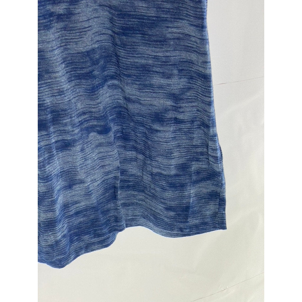 BANANA REPUBLIC Women's Blue Scoop-Neck "The Vintage T" Short Sleeve Top SZ L