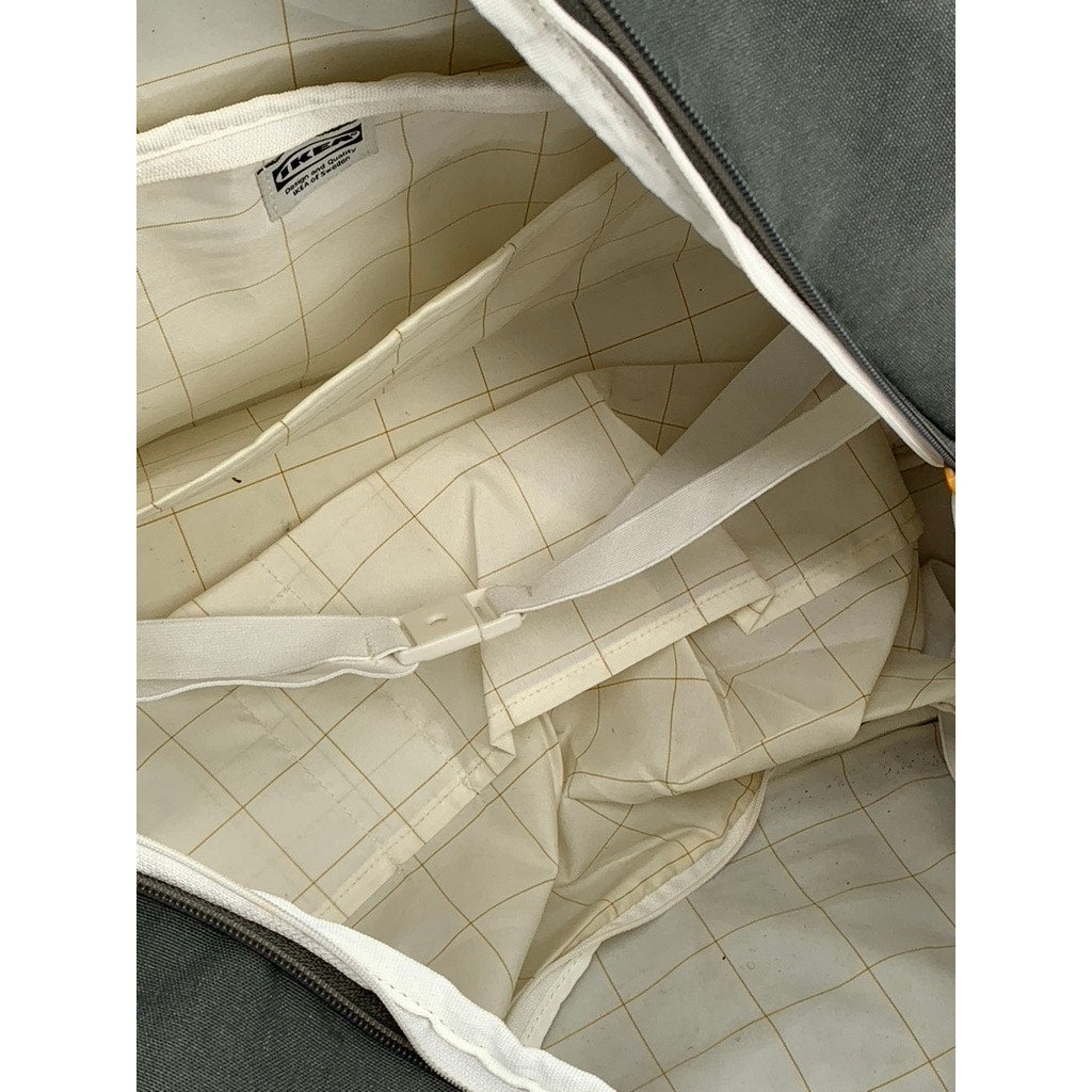 IKEA Olive Green Canvas DRÖMSÄCK Weekender Duffle Bag