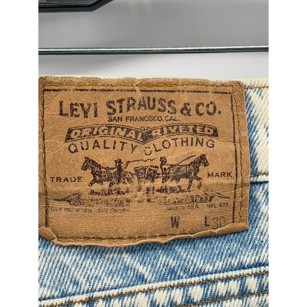 LEVI'S Men's Light Wash VIntage 575 Orange Tab Slim-Leg Jeans SZ 33X30