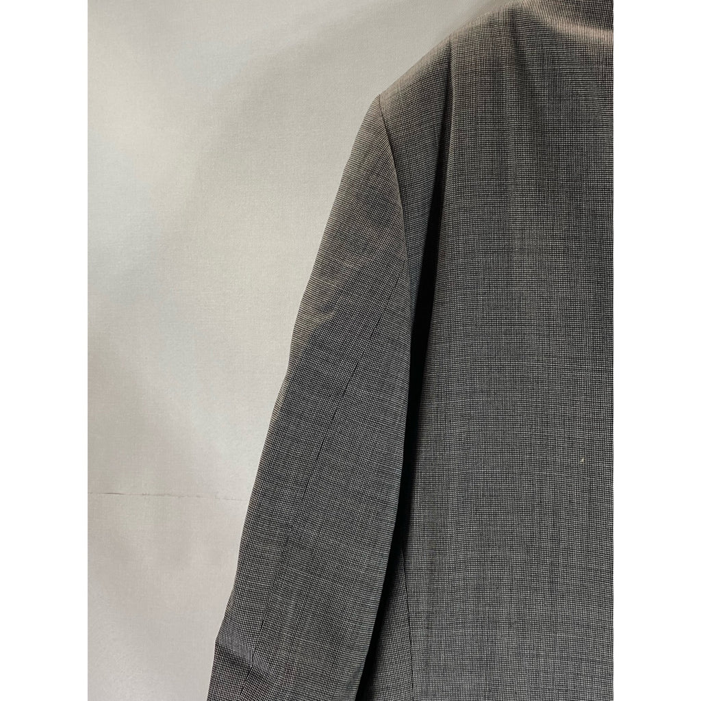 PRONTO UOMO Men's Charcoal Printed Wool Three-Button Notch Lapel Blazer SZ 44R