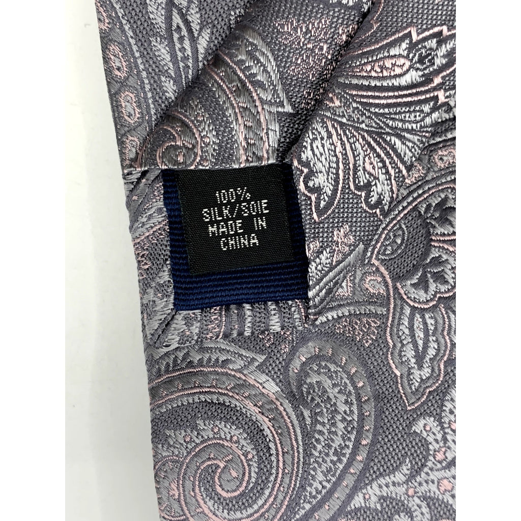 MICHAEL MICHAEL KORS Men's Gray Paisley Print Silk Tie