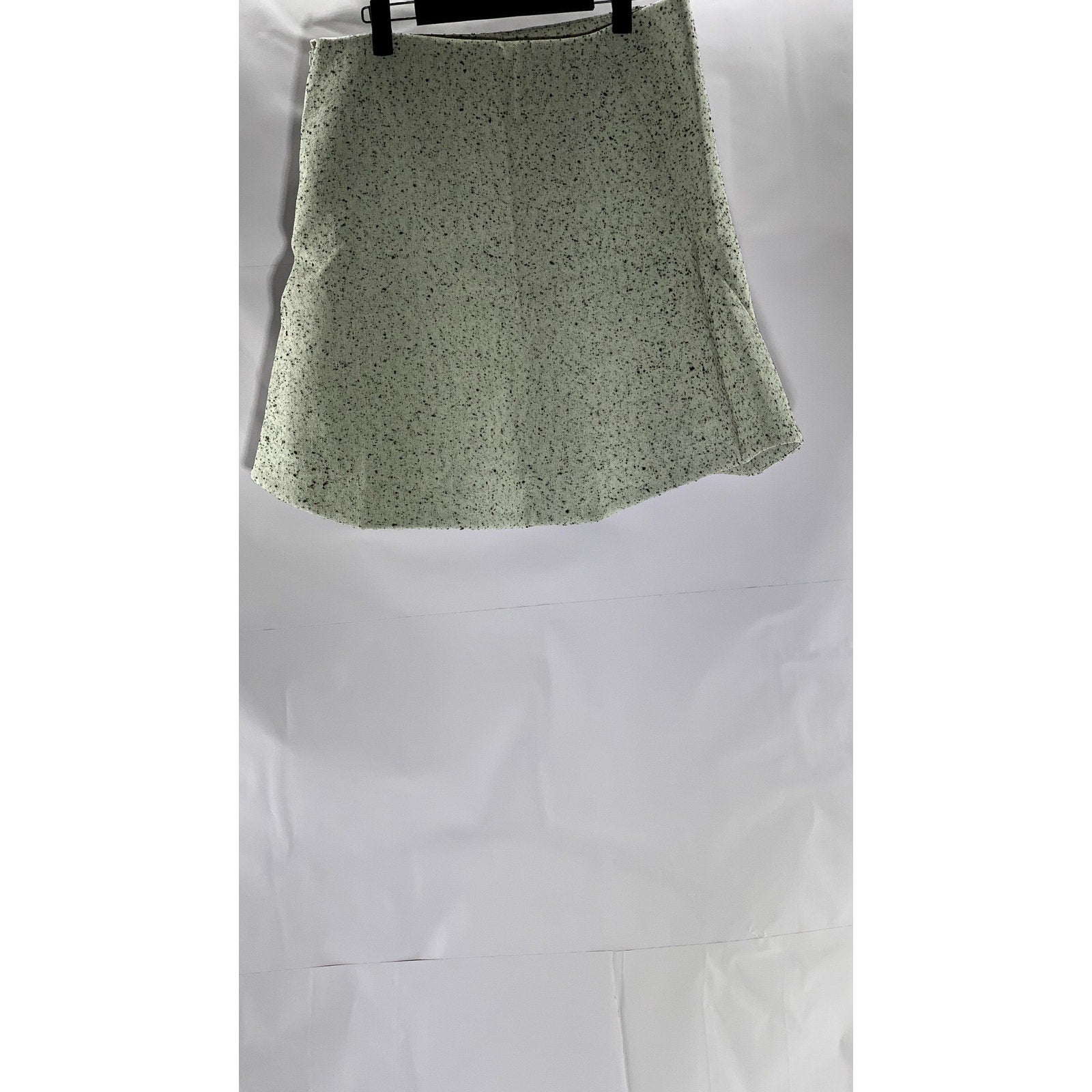 TORY BURCH Women's Gray Speckle Spring-Summer 2024 Sample Runway Kick Skirt SZ 2