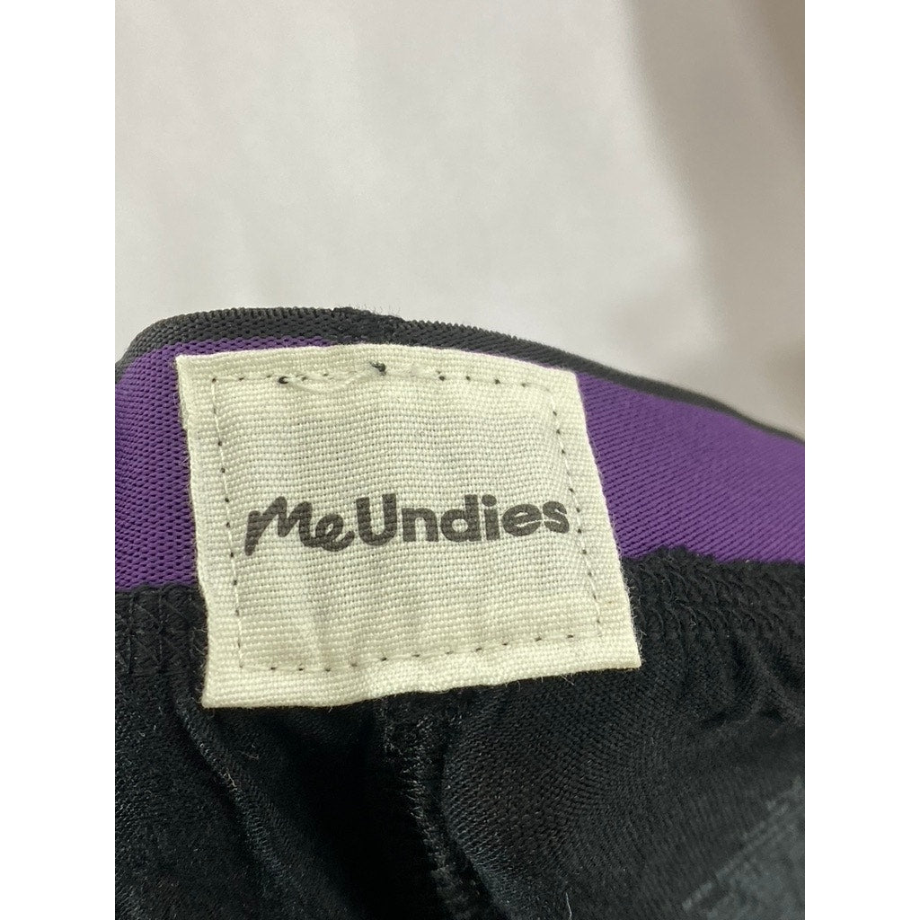ME UNDIES Women’s Solid Black Elastic Waist Pull-On Layer Leggings SZ M
