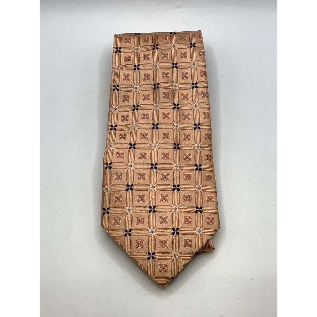 CLUB ROOM Men's Vintage Silk Floral Beige Regular Tie OS