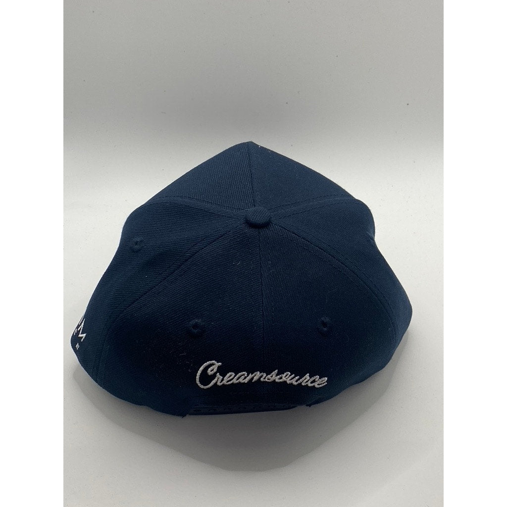 GEORGE COLLECTION Men’s Navy Blue Cream Source Embroidered SnapBack Cap SZ OS