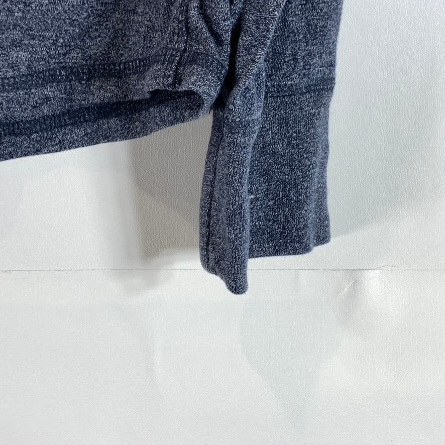 LUCKY BRAND Men's Blue Heather Crewneck Pullover Long Sleeve Shirt SZ M
