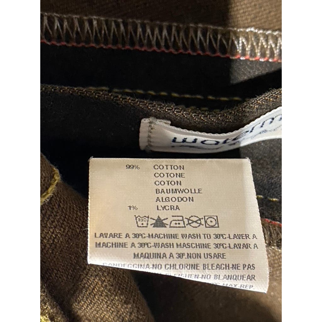 AGAVE DENIM Men's Brown NO. 7 Waterman Relaxed-Fit Straight-Leg Jeans SZ 36X30