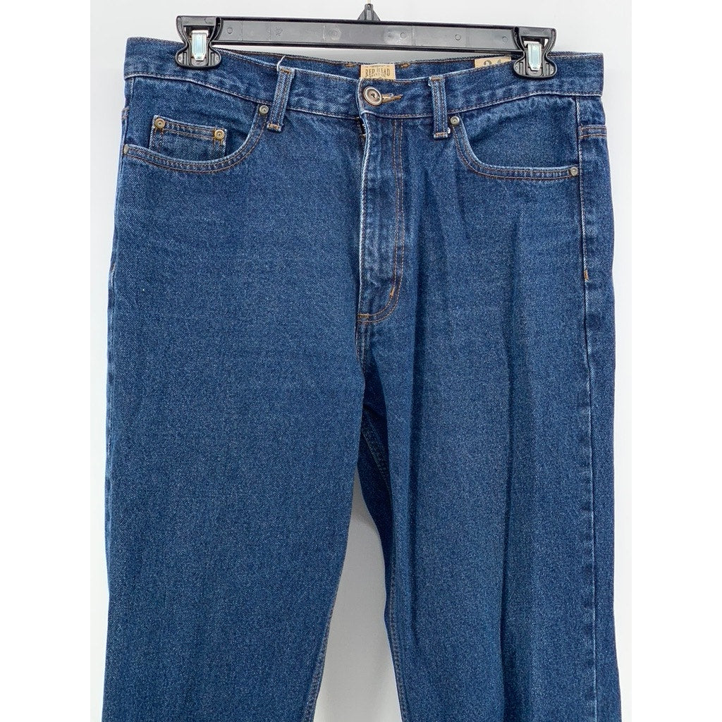 BASS PRO SHOPS REDHEAD BRAND Men's Blue Denim Straight Leg Jeans SZ 34X34