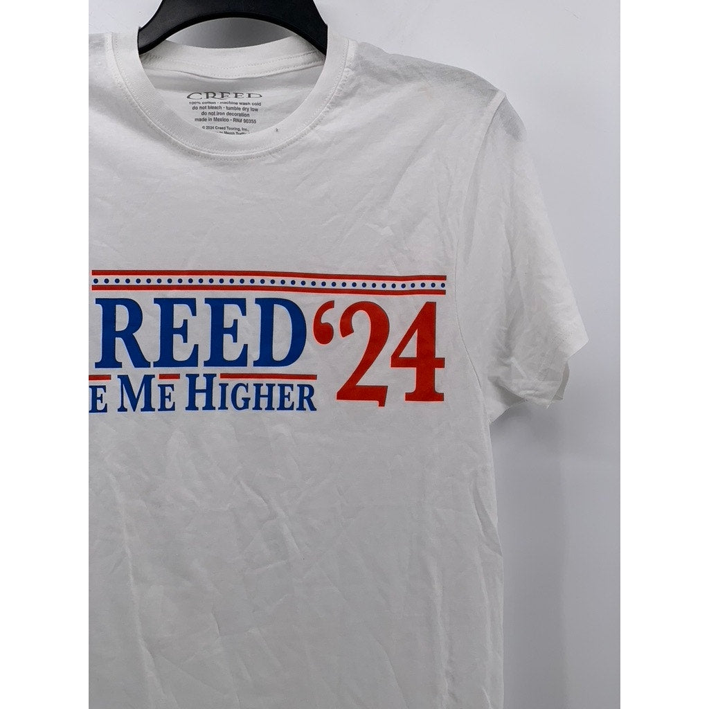 CREED Men's White Crewneck Short Sleeve T-Shirt SZ S