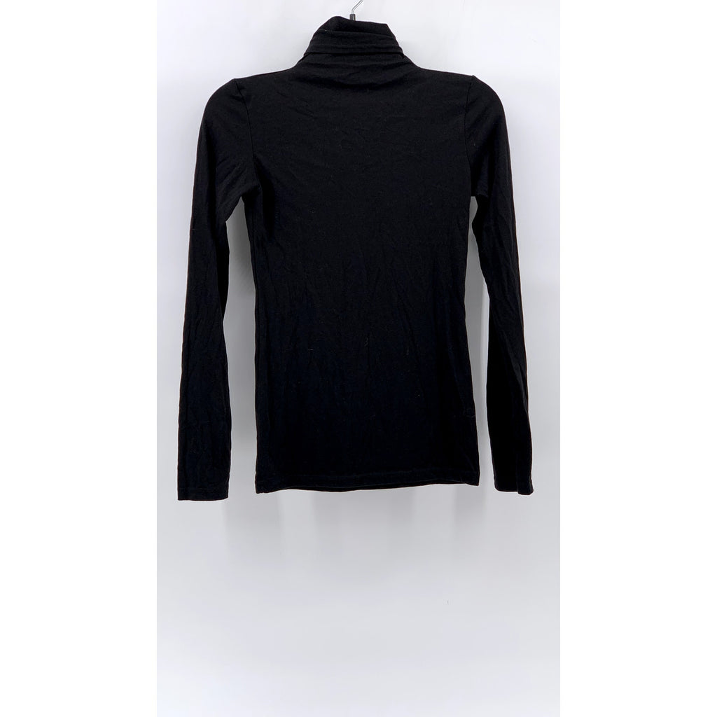 LOS ANGELES APPAREL Women's Black Turtleneck Long Sleeve T-Shirt SZ M