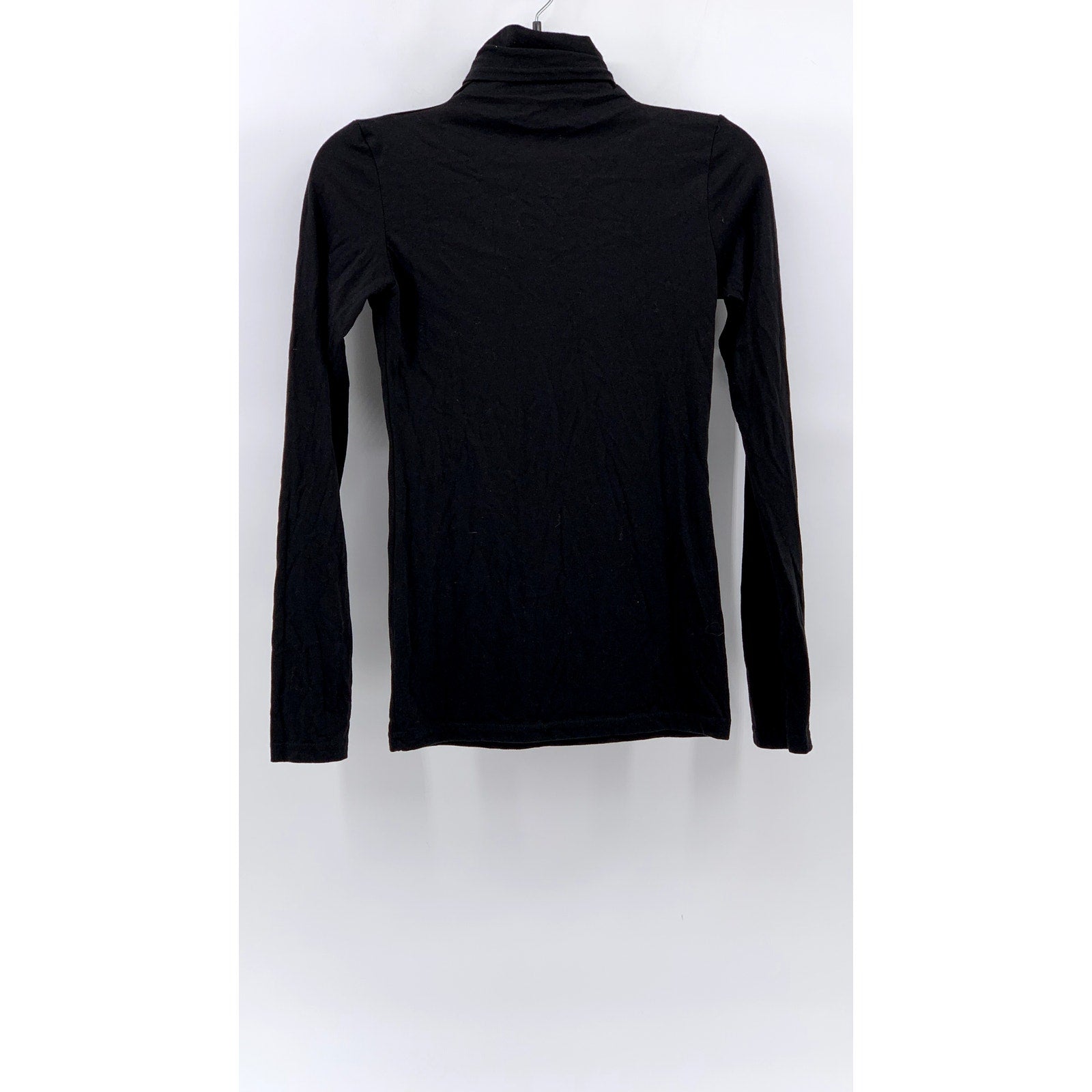LOS ANGELES APPAREL Women's Black Turtleneck Long Sleeve T-Shirt SZ M