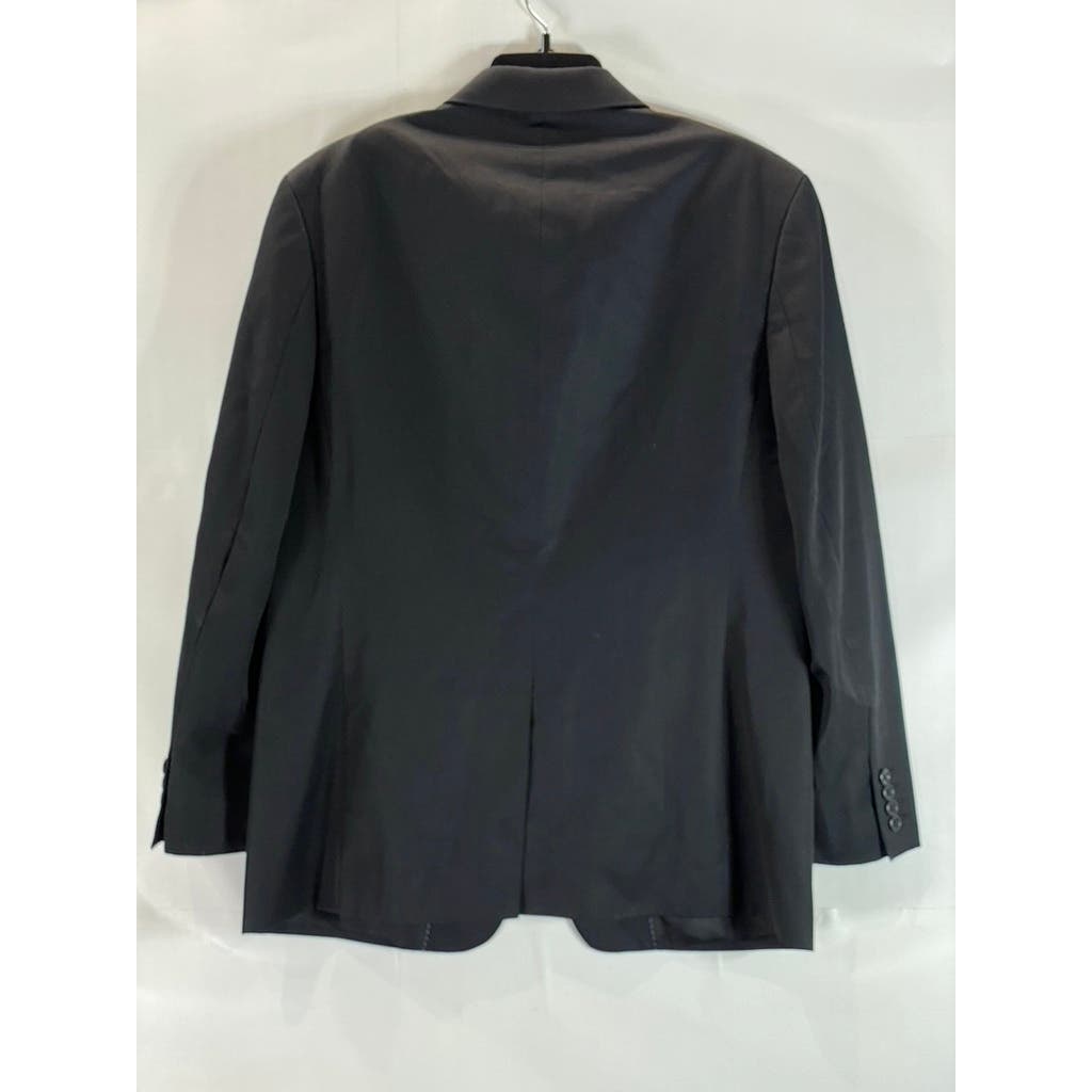 J.CREW Men's Solid Black Short Three-Button Suit Jacket SZ 40S