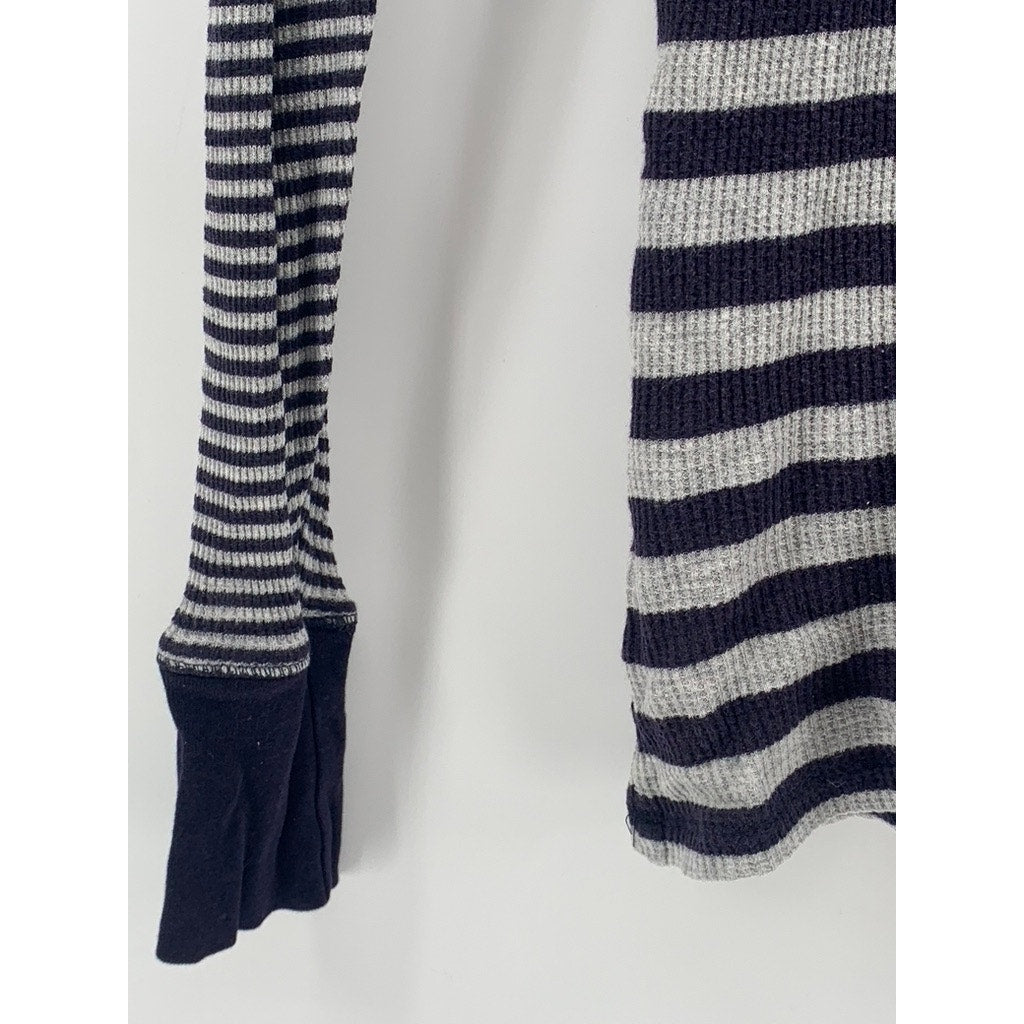 GAP Women's Navy-White Striped Ribbed Long Sleeve Top SZ XS