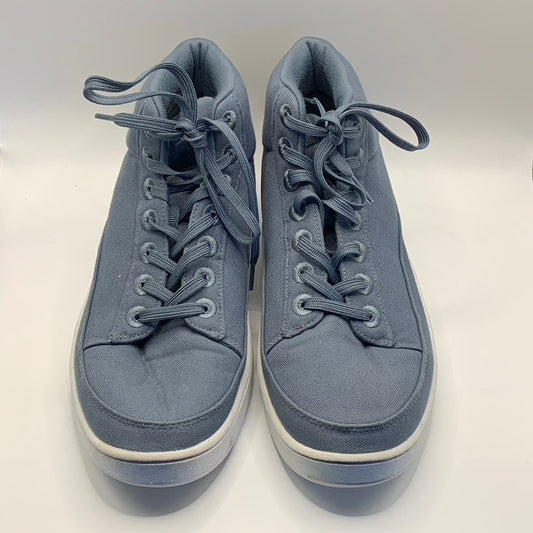 ALLBIRDS Men's Blue Canvas Pacer Mid-Top Lace-Up Sneakers SZ 10