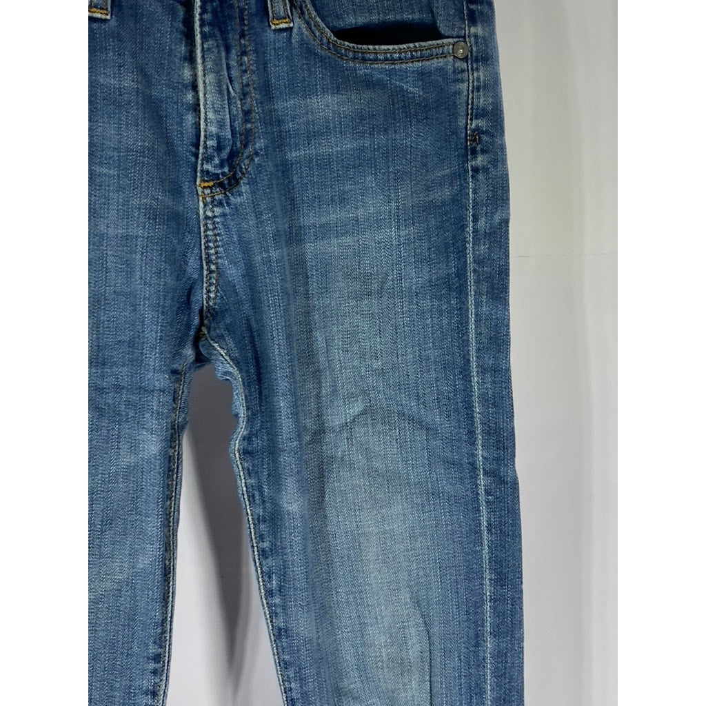 ADRIANO GOLDSCHEID Women's Dark Blue Denim Farrah High-Rise Skinny Jean SZ 25