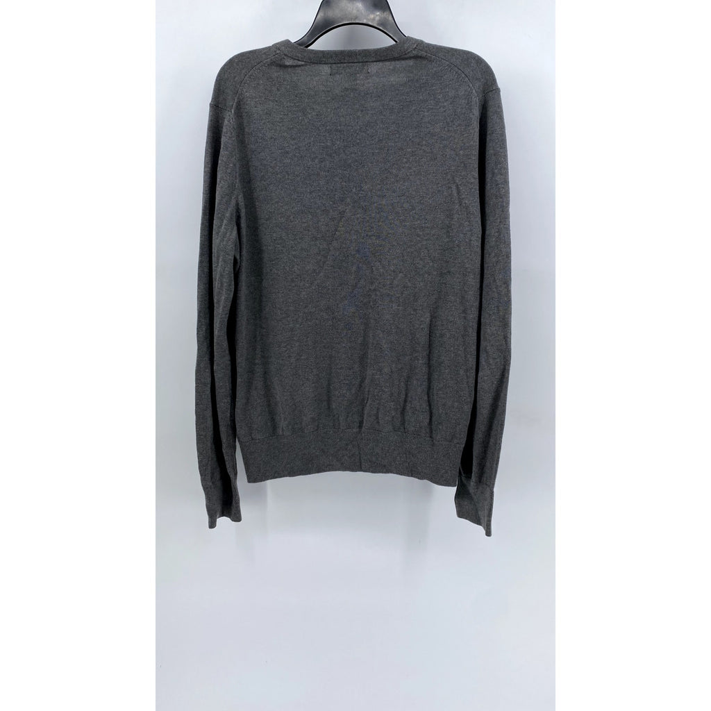 BANANA REPUBLIC Women's Gray V-Neck Sweater SZ L