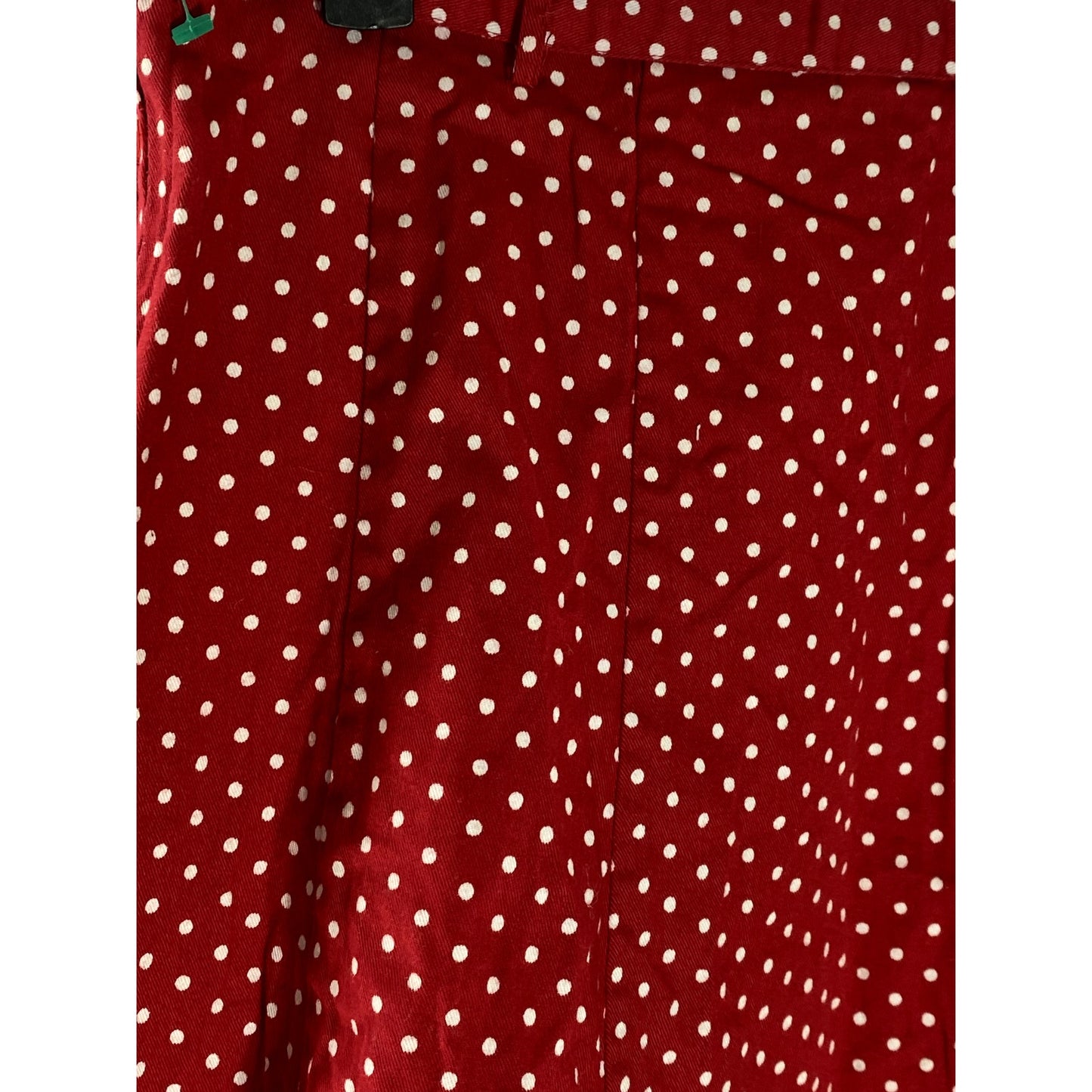 H&M Women's Red-White Polka Dot Belted A-Line Mini Skirt SZ 4