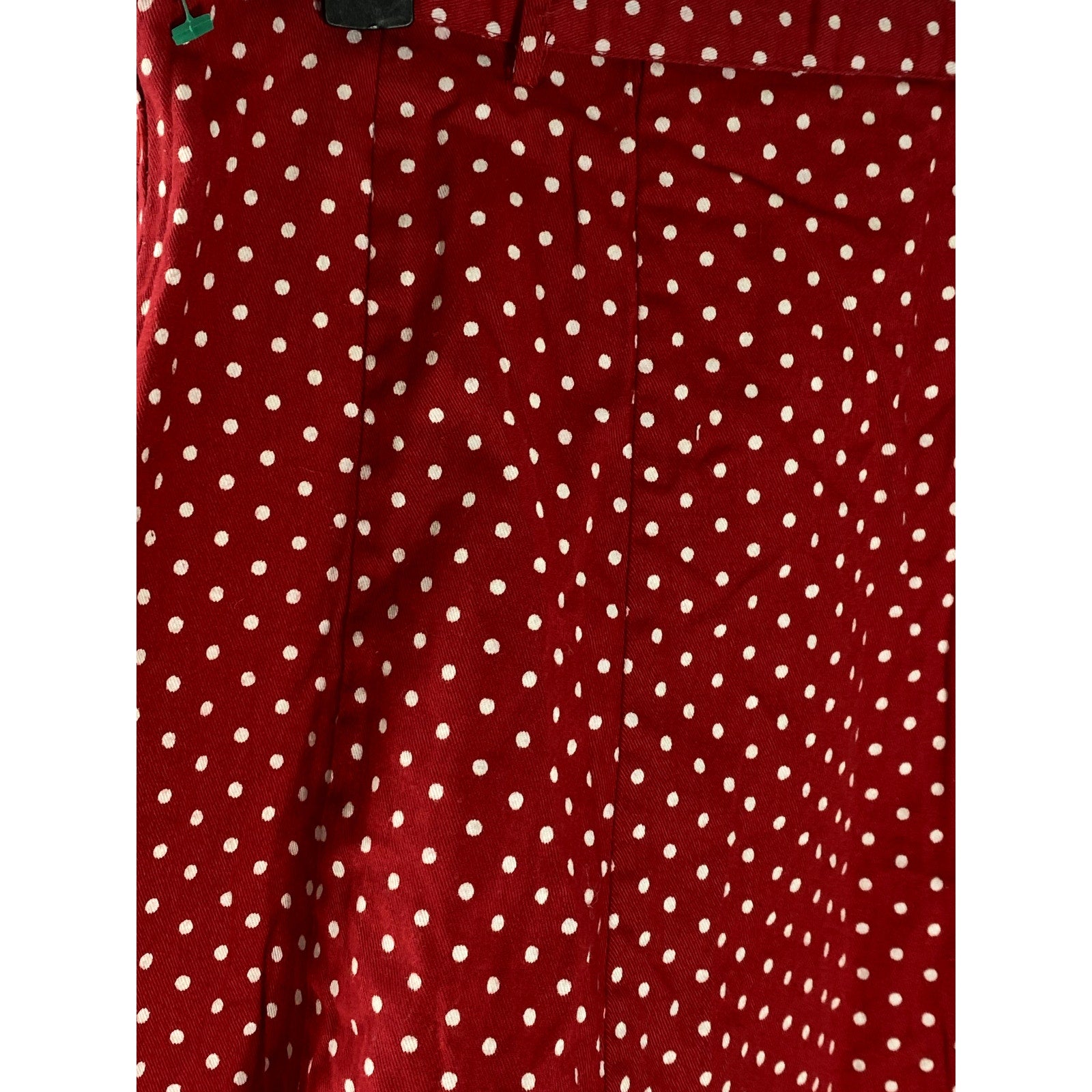 H&M Women's Red-White Polka Dot Belted A-Line Mini Skirt SZ 4