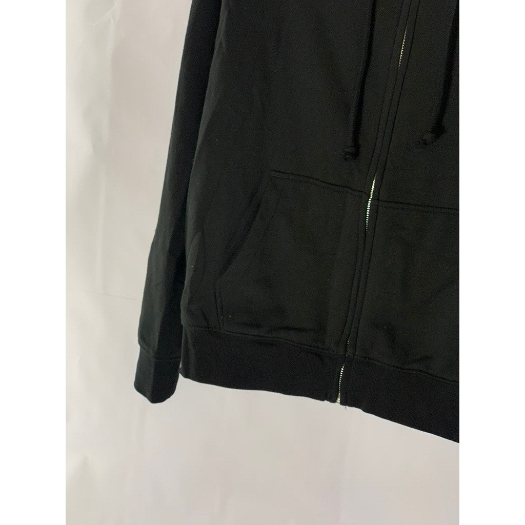 DIVIDED By H&M Women's Black Solid Casual Zip-Up Hooded Sweater SZ S