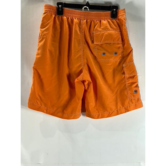 TOMMY BAHAMA Men's Orange Relax Built-In Brief Pull-On Board Shorts SZ M