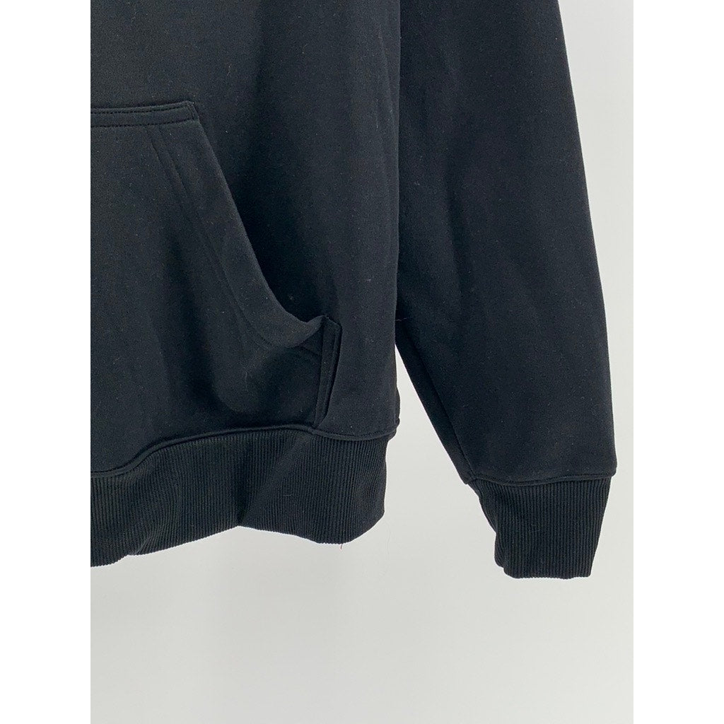 UNDER ARMOUR Women's Black-Pink Embroidered Logo Hoodie SZ S