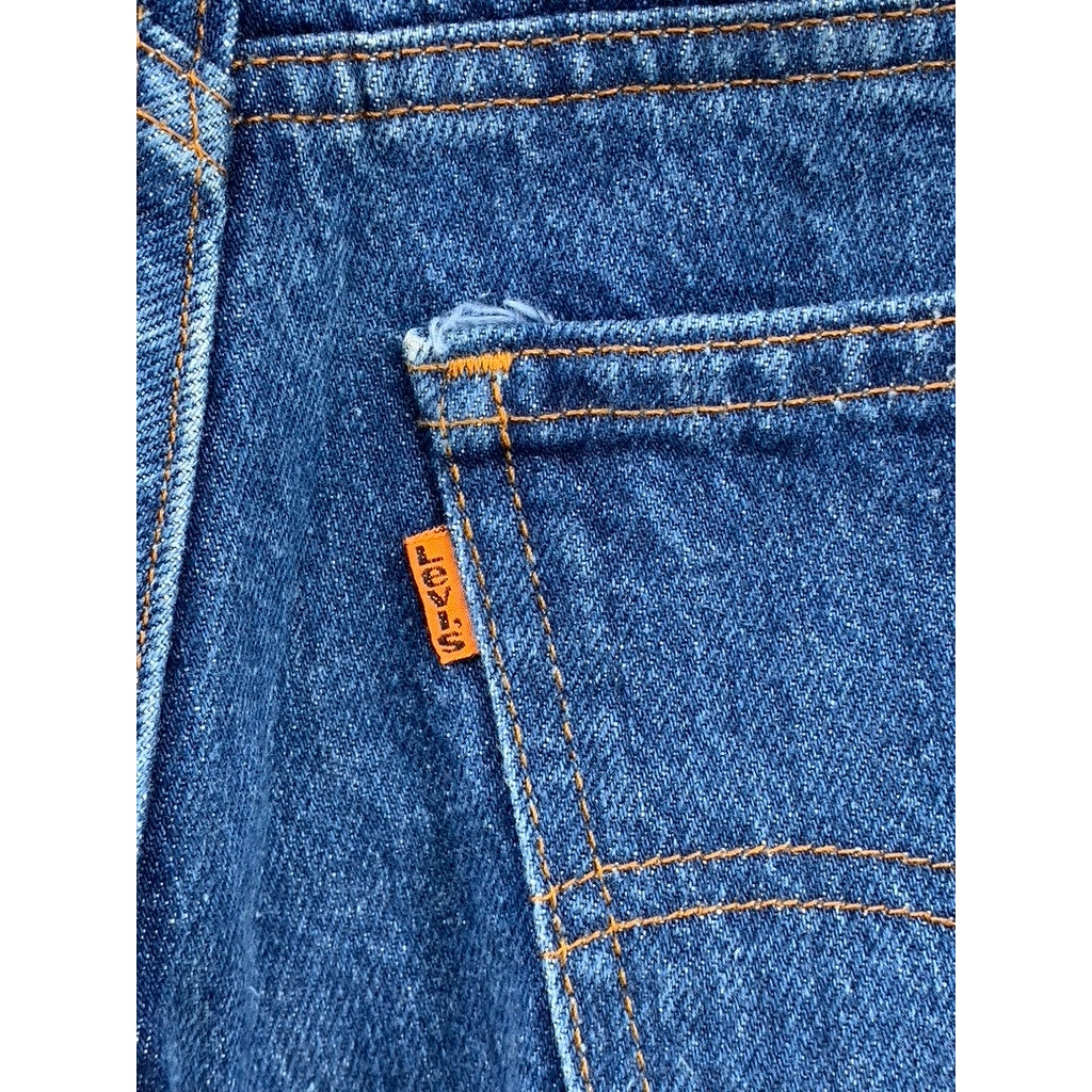 LEVI'S Men's Blue Vintage 80's Orange Tab Bootcut Five-Pocket Jeans SZ 30X30