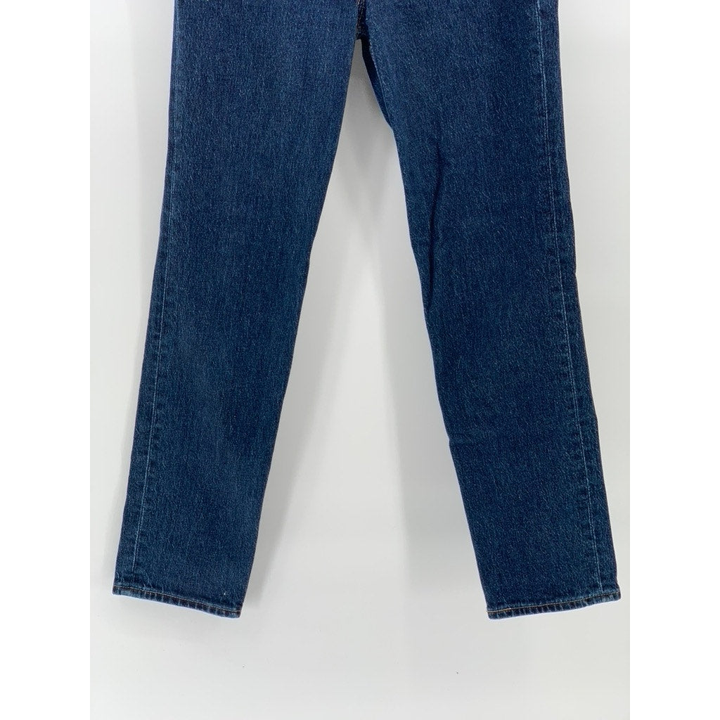 LEVI'S PREMIUM Women's Dark Blue Denim 70's High-Rise Slim Straight Jeans SZ 24