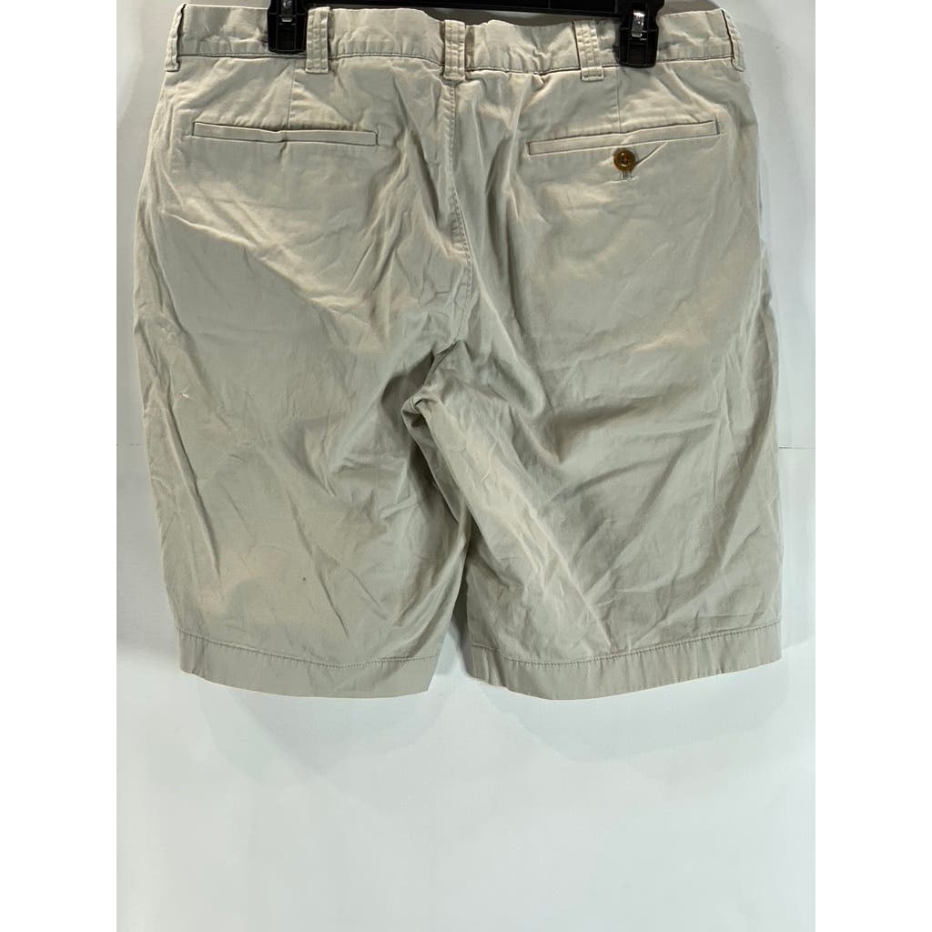 J. CREW Men's Beige Stretch 10.5" Chino Shorts SZ 33
