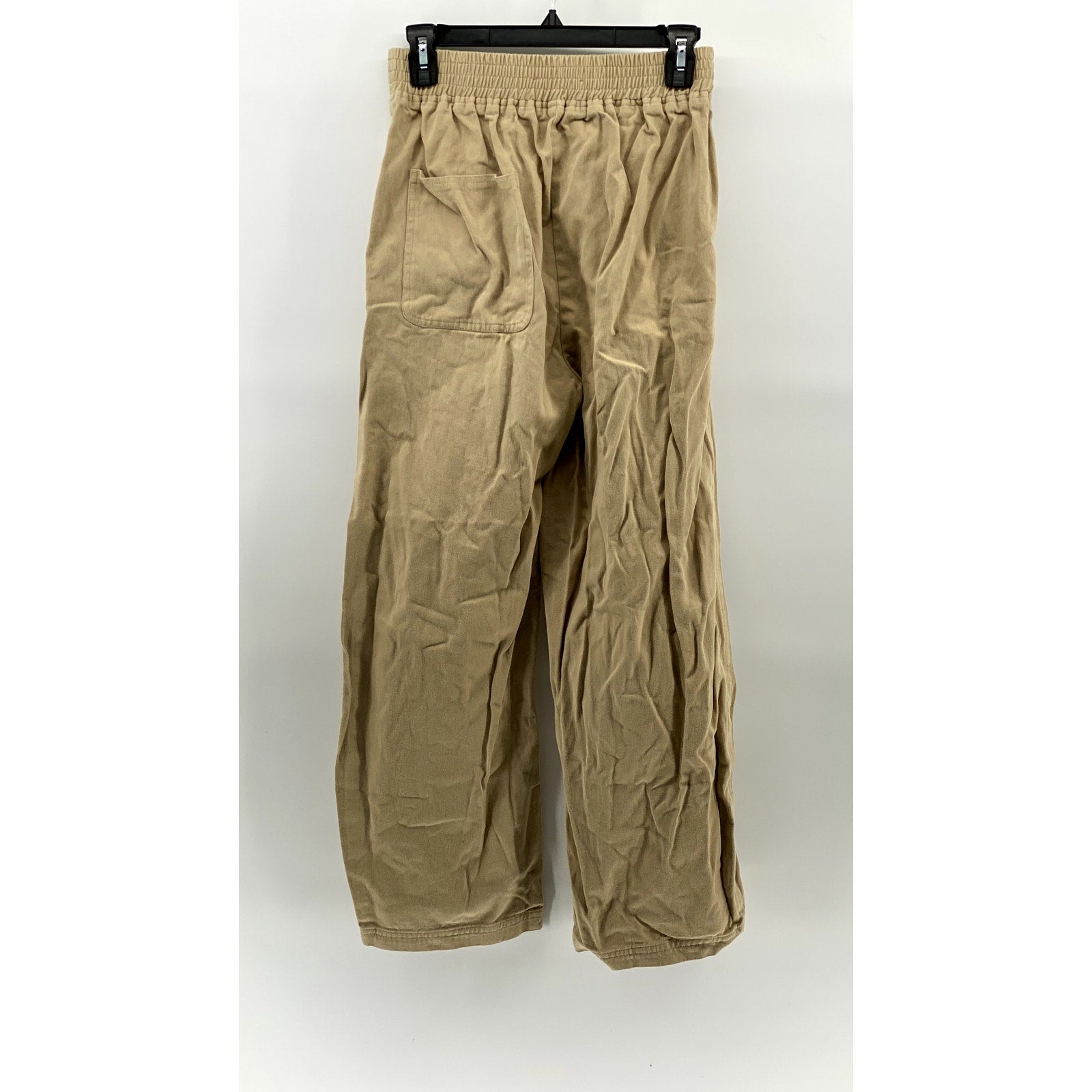COLD GOLD Women's Tan Straight-Leg Pull-On Relaxed Fit Pant SZ M