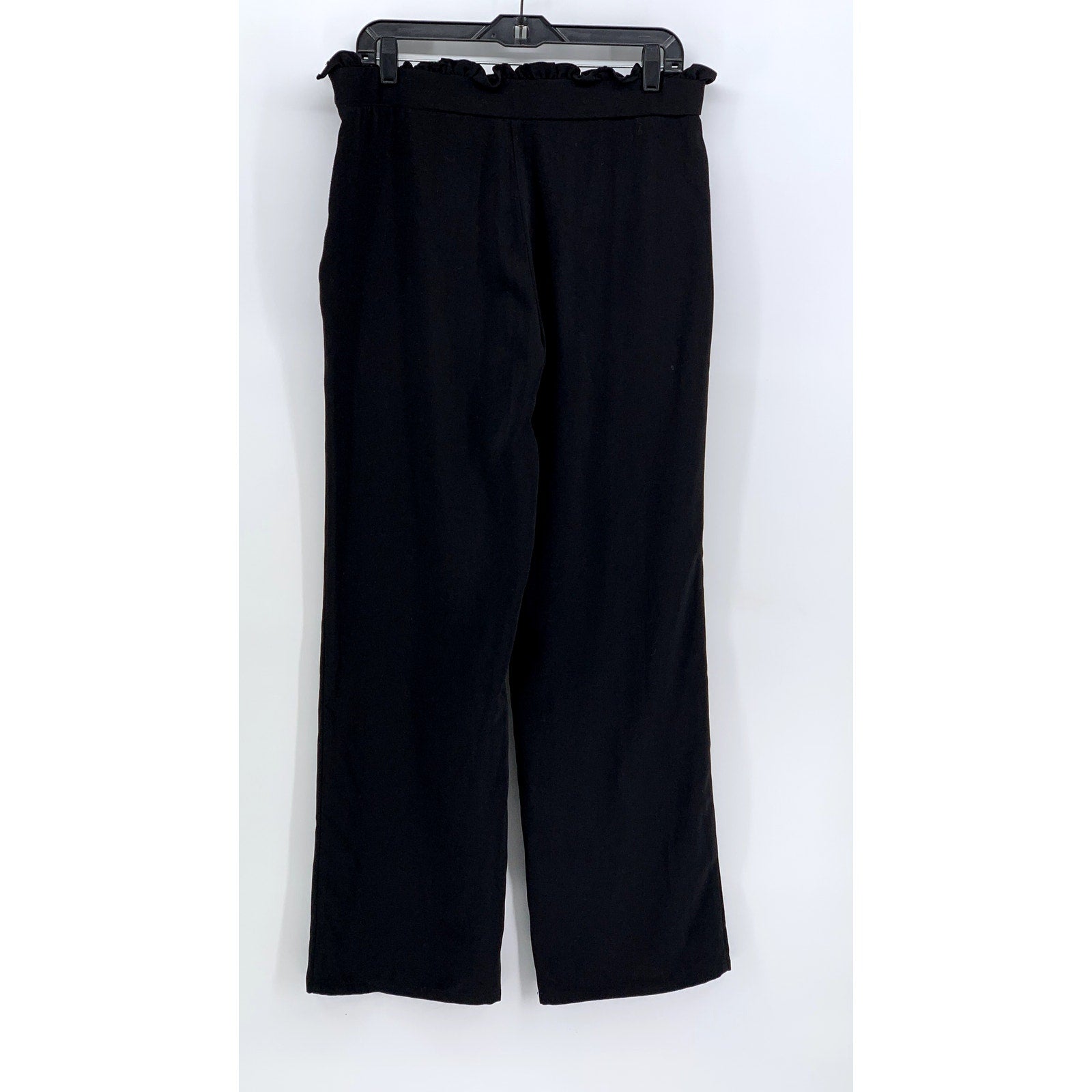 NANETTE NANETTE LEPORE Women's Black Ruffle Waist Pants SZ 6