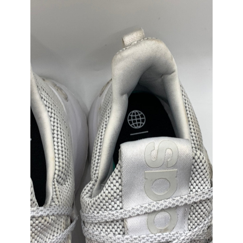 ADIDAS Men's White Mesh Cloudfoam Comfort Running Sneakers SZ 13